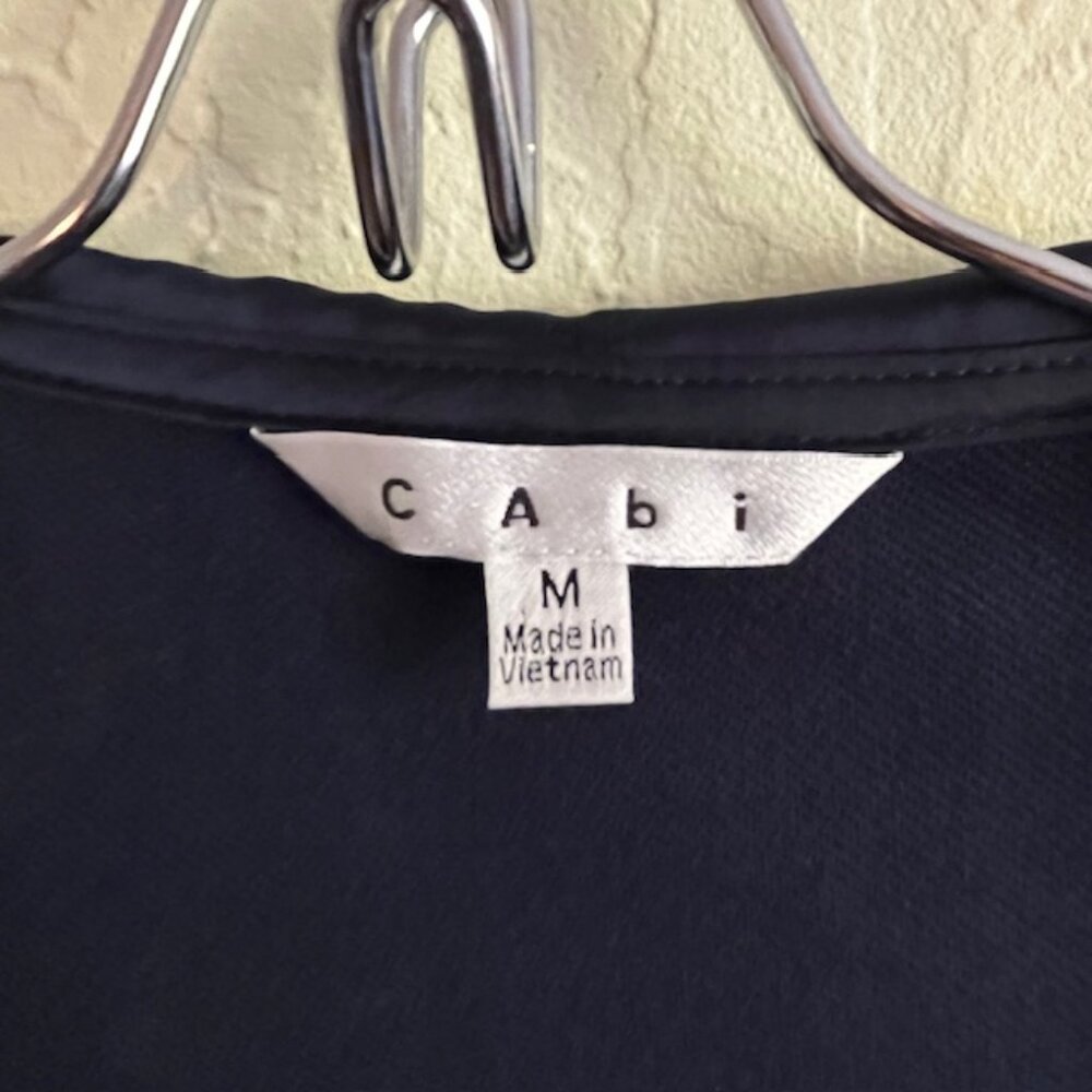 CAbi zippered hoodie/pants, Navy, Sz M, capri/ankle length pants, brass snaps - Picture 14 of 14